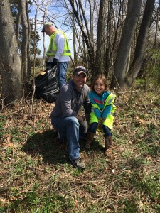 Ed Fitterer and his daughter Izzy ( future GOP member) are helping clean up Eatontown. Mayor Dennis J. Connelly is also helping out along with our other members.